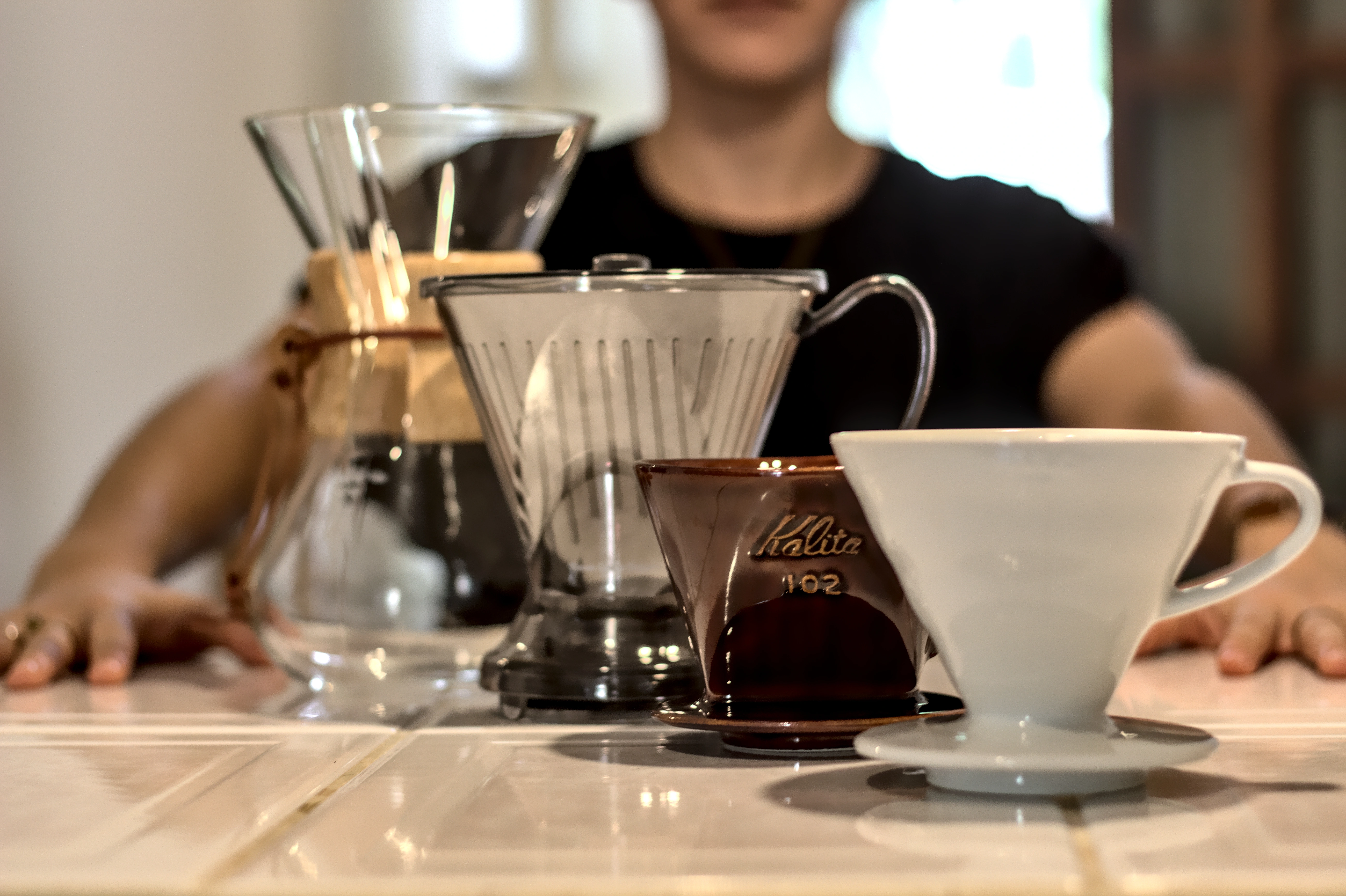 Drip coffee brewing process