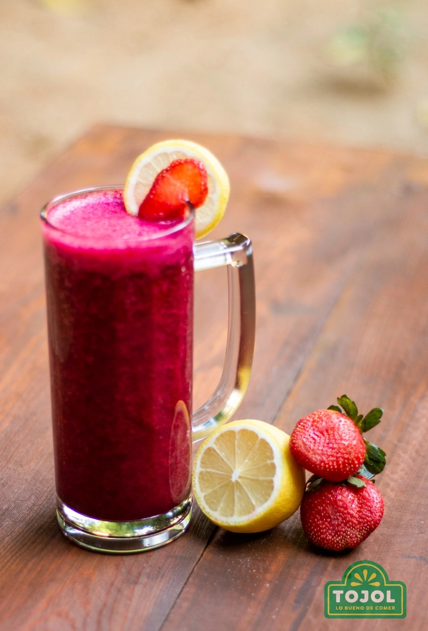 Fresh berry smoothie bowl